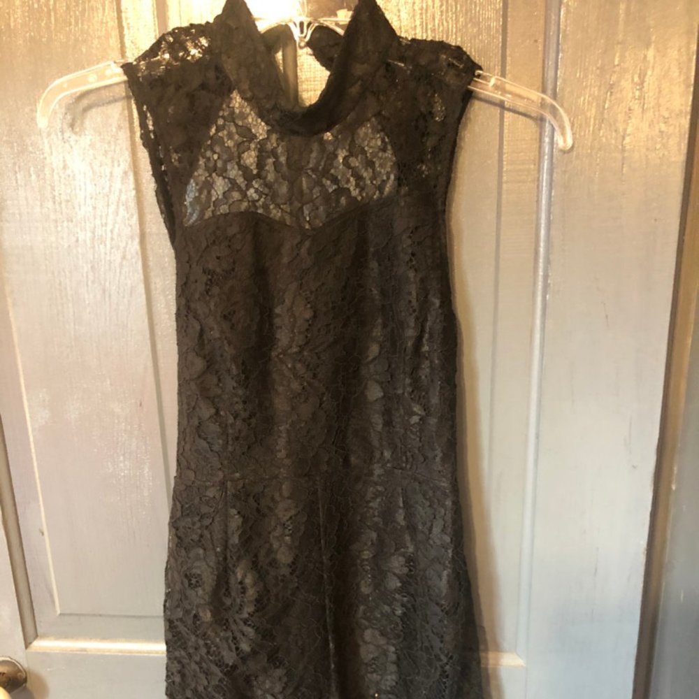 Black Lace Romper